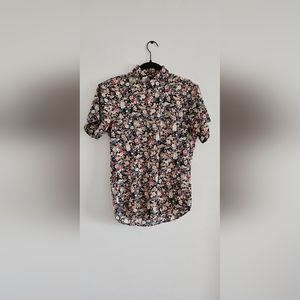 Naked & Famous | Floral Print Button Down Shirt (Small)